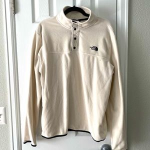Off White North Face half button fleece mens size L